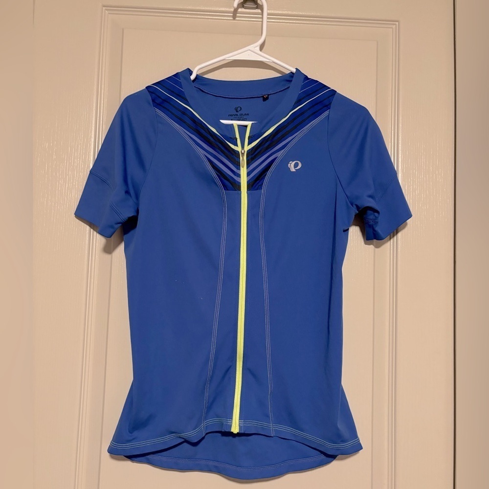 Pearl Izumi Navy and Yellow Women's Jersey Size Large